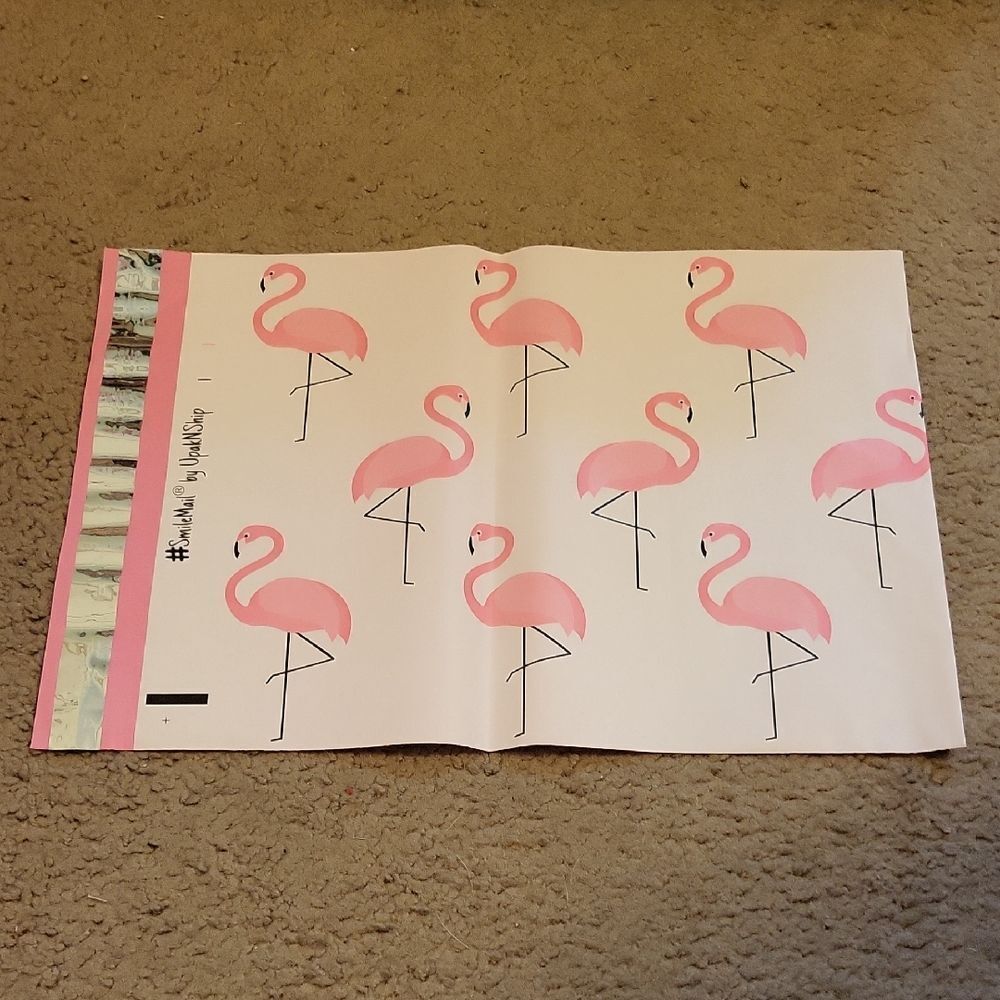 Pink Flamingo Poly Mailers
